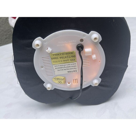 VTG Holiday Seasons Fiber Optic Santa 22” Toy Bag Lights Up Multi Color Tested - Picture 13 of 16